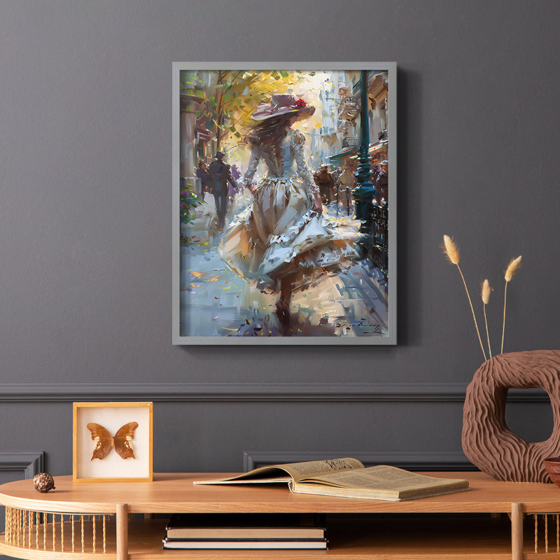 WCCEN Series DCCXL - reproduction encadrée de qualité supérieure - prête à être accrochée - aucun clou requis, Gris