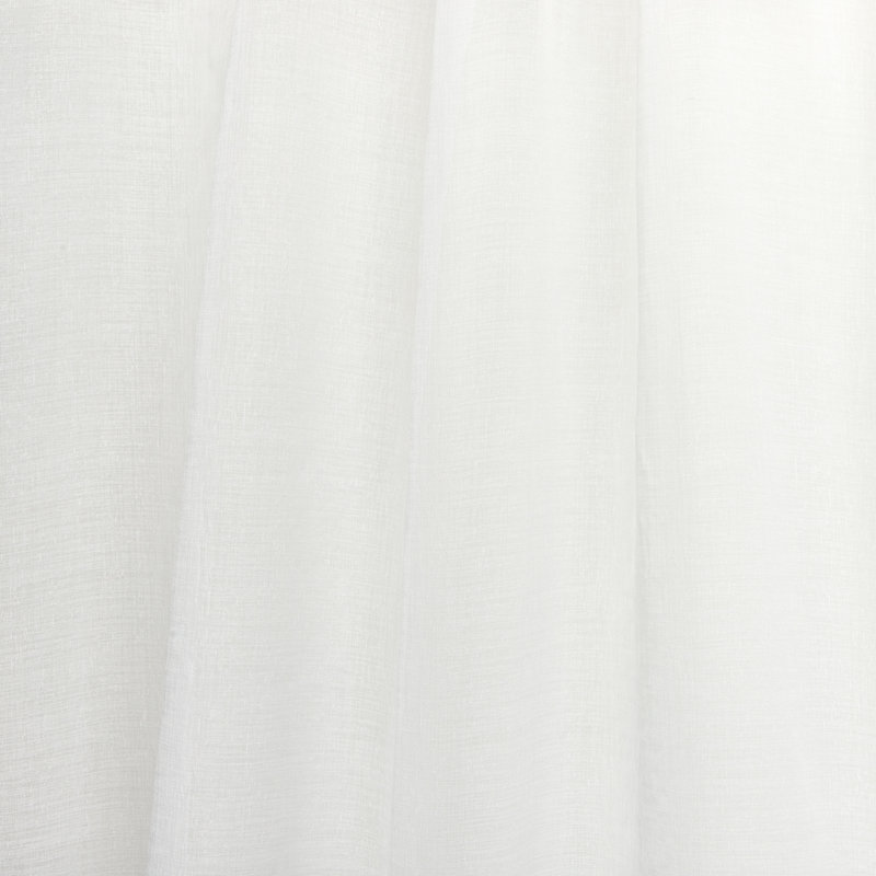 Natural Sheer Ring Top Curtain Panels with Rope Accents, 54"x108", Set of 2