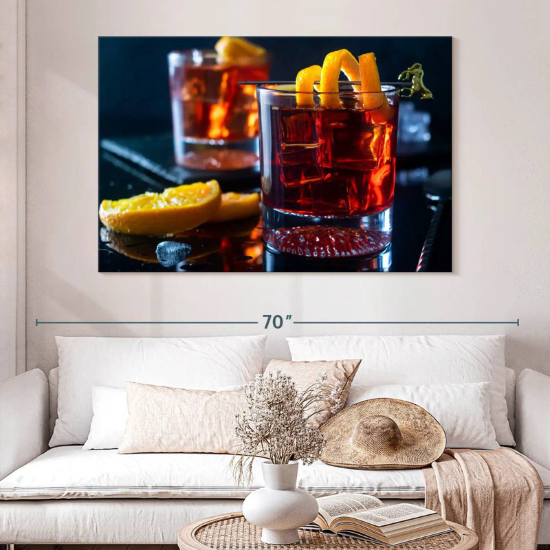 Yarlin Negroni Cocktails, 8" H x 12" W