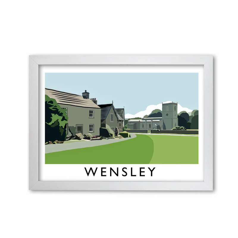 Wensley by Richard O'Neill - Print, White, 59.4 cm H x 81.4 cm W x 3 cm D