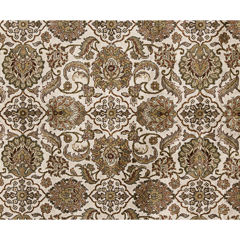High-Quality Hand-Knotted Ivory Area Rug