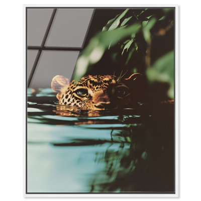 Jungle Watcher II High-Gloss Frameless Acrylic Glass Wall Art Animals Print by Oliver Gal, Ready to Hang, 16 x 20