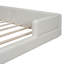 Grand lit plateforme tapissier avec 2 lampes de lecture-653460953