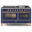ILVE Majestic II Series 60 inch Dual Fuel Range with 9 Burners, Griddle (Glass Door)-114373850-114373869