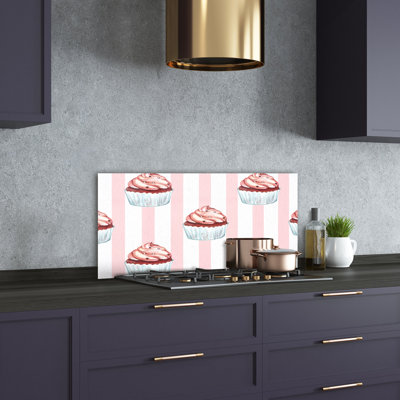 50cm W x 100cm L Glass Peel and Stick Panel