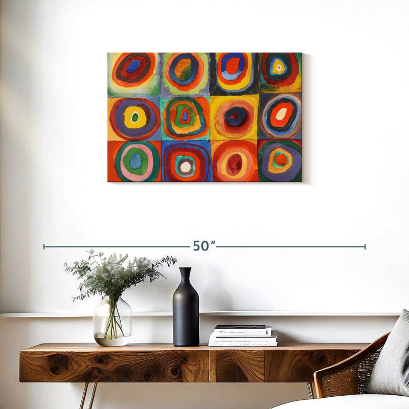 Avery Color Study Squares Concentric Circles, 20" H x 30" W