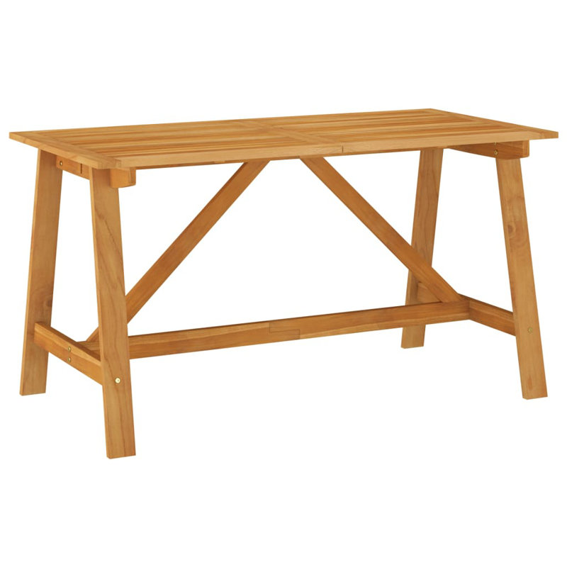 Stanek Acacia Solid Wood Dining Table, Brown, H73.5 x L140 x W70cm