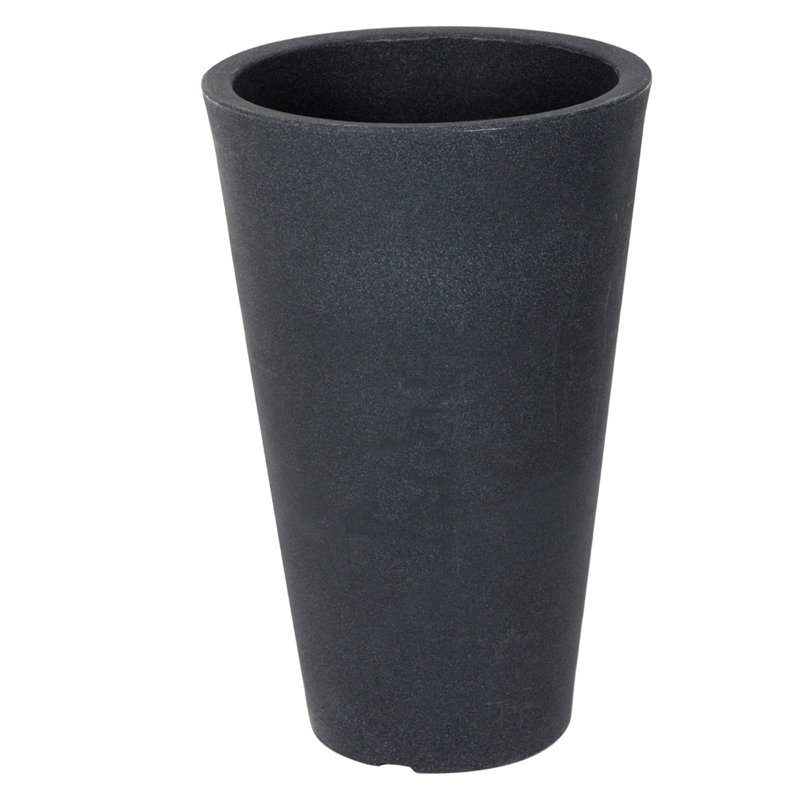 Hongyi Cachepot, Charcoal, 45cm H x 28cm W x 28cm D
