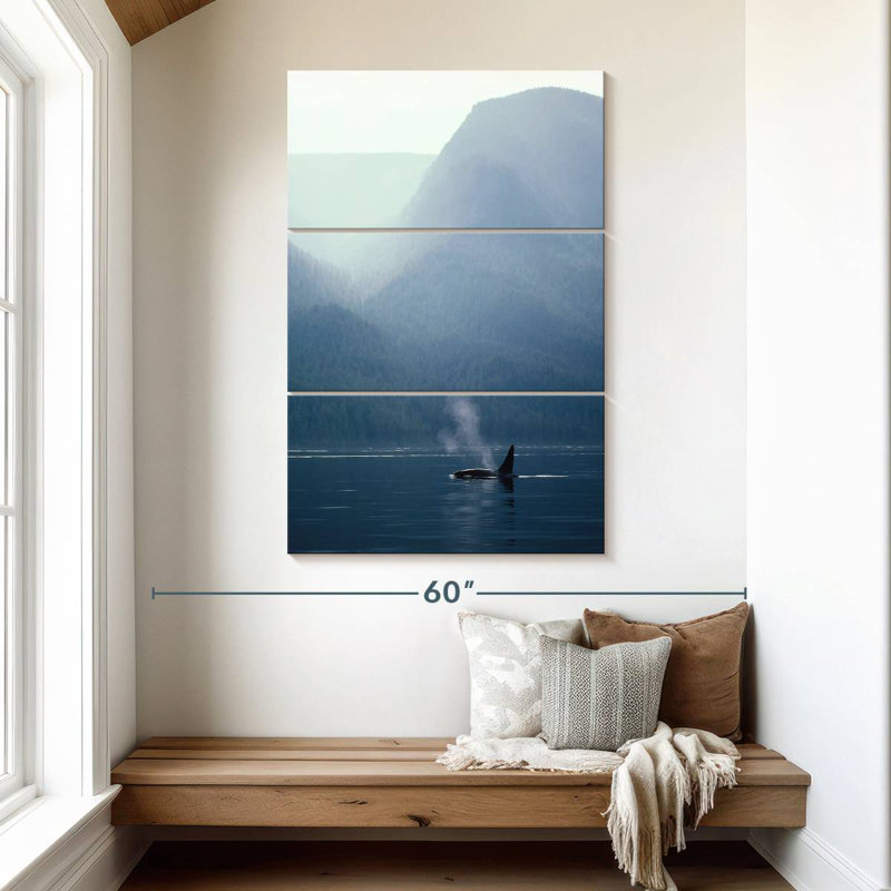 Alvord Spouting Killer Whale, 50" H x 32" W
