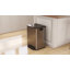 Nerlande 2 x 30L Double Kitchen Bin, Pedal Bin with Soft-Close Lid, Black