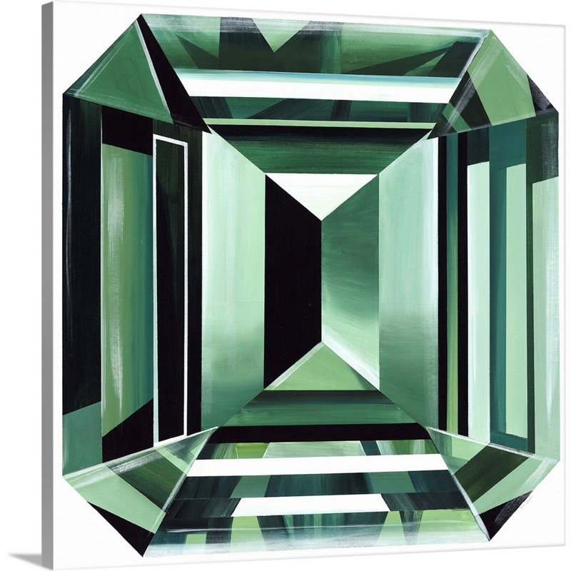 Royal Jewels IV - Impression sur toile, Toile tendue, H 36 po x l 36 po x P 1,25 po