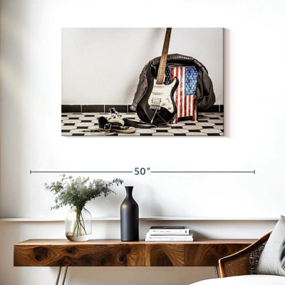 Guitare à drapeau américain Abarca
