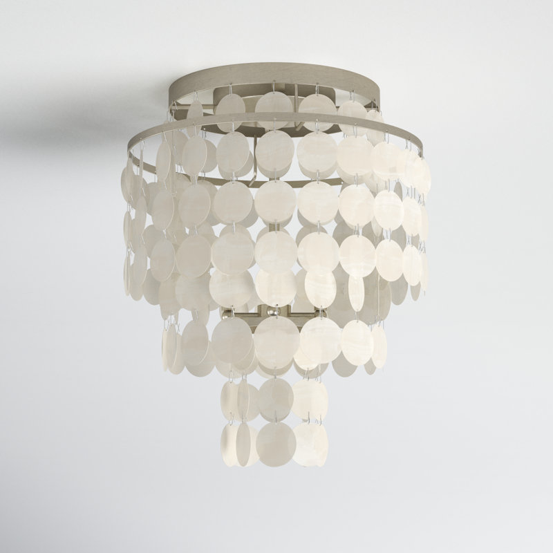 Concord Flush Mount, Antique Silver