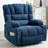 39" Wide Contemporary Chenille Recliner Chair With Heat And Massage-319559561
