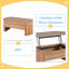 Table basse à plateau relevable massif avec compartiment caché 47,2 po Solid Table-129448736