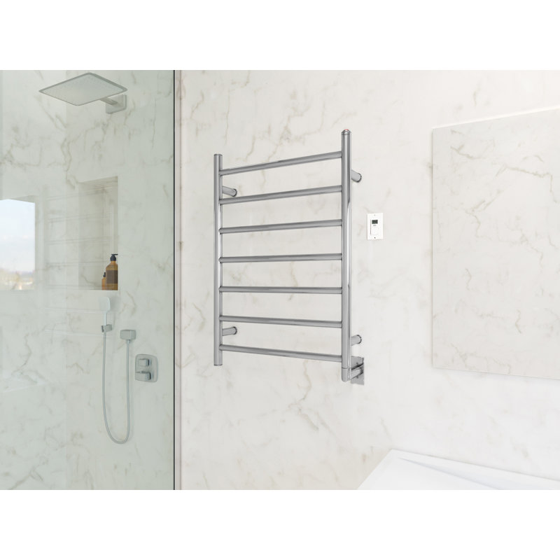 Chauffe-serviettes électrique mural Comfort, Acier inoxydable poli