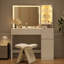 Meuble-lavabo avec table de recharge en verre et station de charge Decalt-121553296