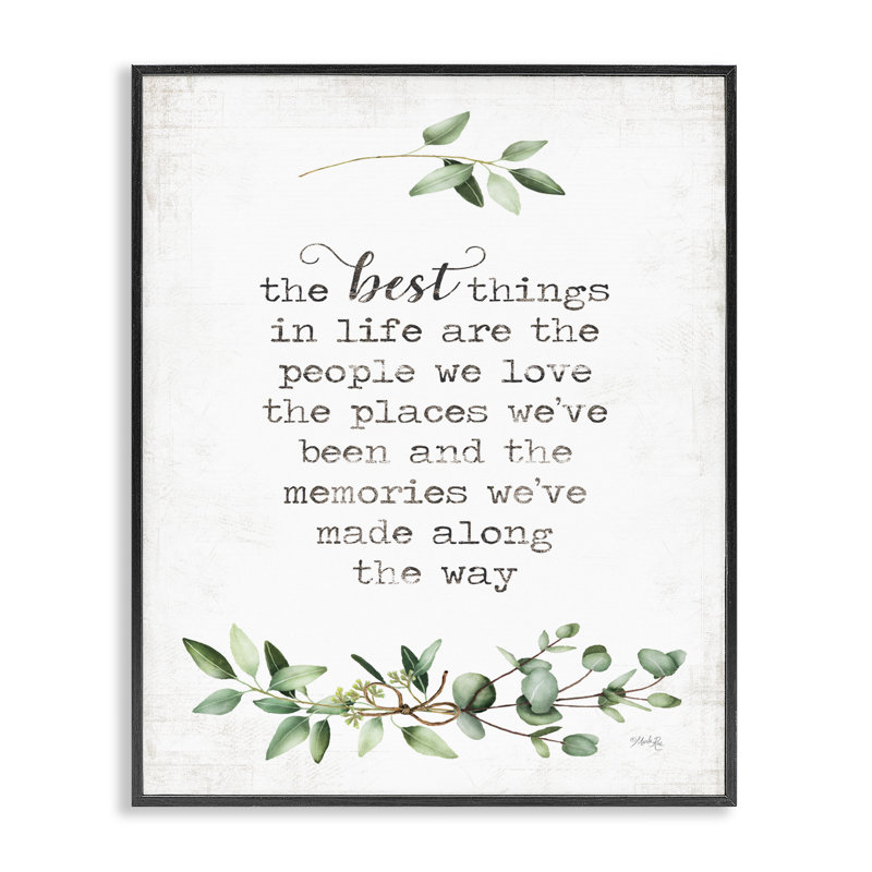 «The Best Things in Life Are People» par Marla Rae - reproduction d'art texturée, H 30 po x l 24 po
