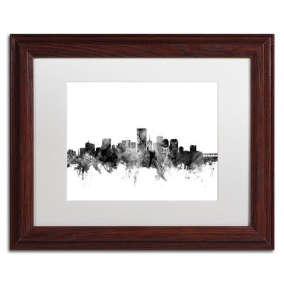 " Richmond Virginia Skyline B&W " by Michael Tompsett