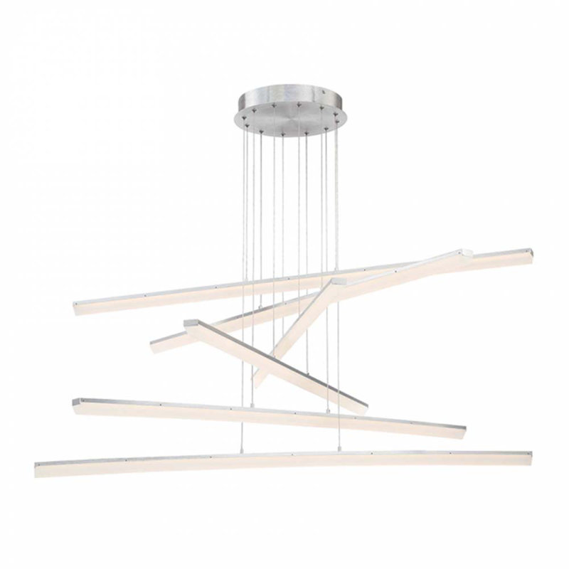 Frampton Cotterell 6 - Light LED Pendant, Brushed Aluminum