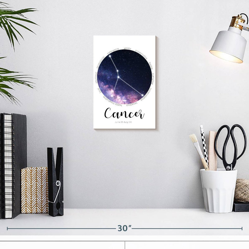 Adella Cancer Star Constellation, 12" H x 8" W