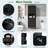 Freestanding Tall Bathroom Cabinet With 1 Drawer, 2 Cabinets, 4 Soft-close Doors, 2 Adjustable Shelves And Open Storage-1591616995