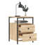 Dura 44cm W Iron Bedside Table-109785345