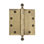 Charnière robuste 4,5" acorn tip avec coins carrés