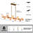 Granier 16 - Light Luxury Rectangle Globe Kitchen Island Alabaster Chandelier(Bulbs Included)