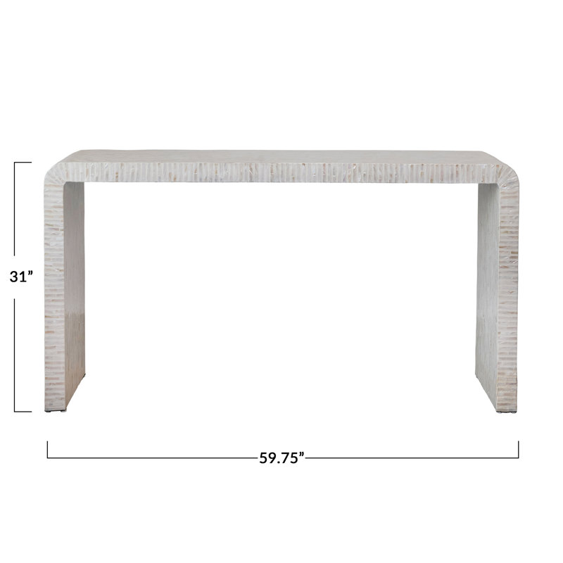 Bejou Mother Of Pearl Waterfall Console Table | Wayfair