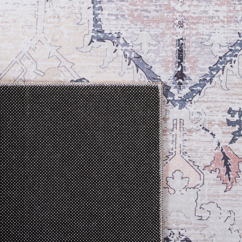 Tapis oriental beige / gris Pashen, Rectangle de 10 pi x 14 pi