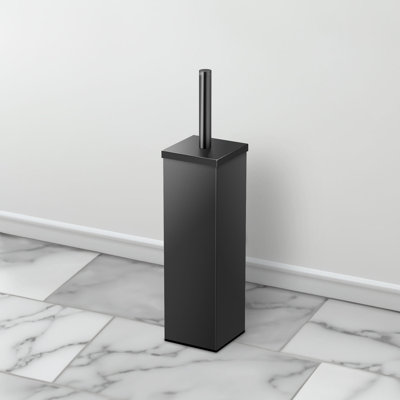 Brosse de toilette et support carré Elegant H 14,63 "