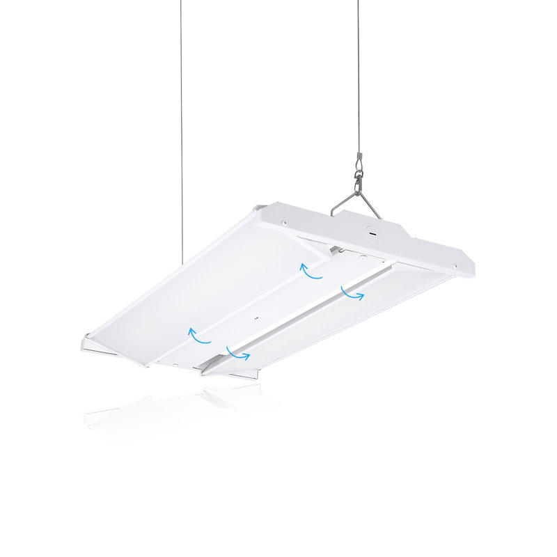 LED Rotatable Linear High Bay Light,5000K Daylight, 2" H x 25.75" W x 12.8 x D