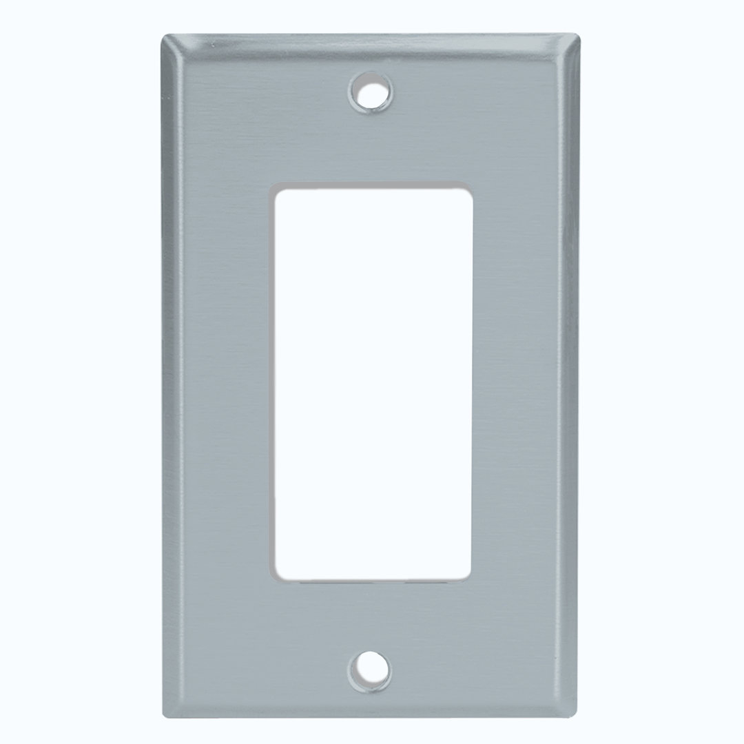 Color Block Blue Gray 1 - Gang Toggle Light Switch Standard Wall Plate WorldAcc