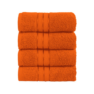 Elegant Comfort 100% Turkish Cotton 4-Piece Towel Set – Ultra Soft, Highly Absorbent, Quick Dry Bathroom Towels