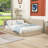 Full Size Upholstered Daybed Frame with Slats-2074700271