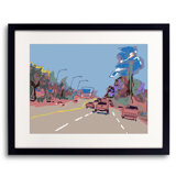 Overland Avenue Print by Deborah Blum