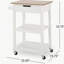 Chariot de cuisine compact en bois - Fonctionnel et élégant