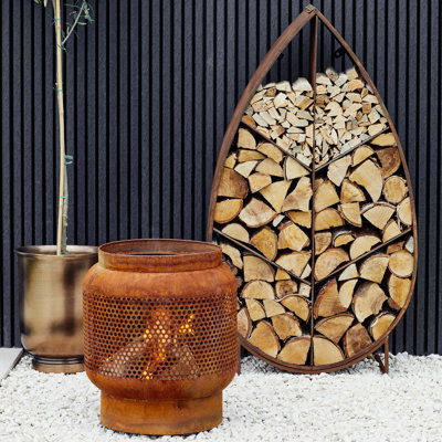 Tall Buttermere Basket Fire Pit