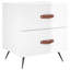 Hilaire 40cm W Iron Bedside Table-125113102-125113100
