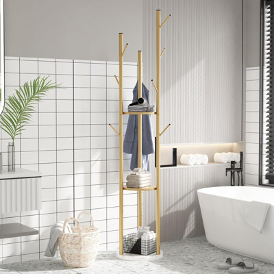 Gold coat rack independent style