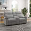 75.6" Wide Modern Chenille Overstuffed Power Reclining Loveseat Sofa With Centre Console & Storage