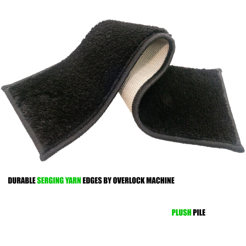 Custom Size Stair Treads by Inches Machine Washable Solid Color Slip Resistant Soft Medium Pile Extra Large Stair Treads