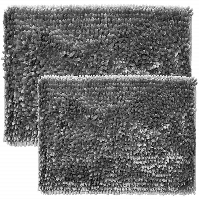 Bath Rug, Silver