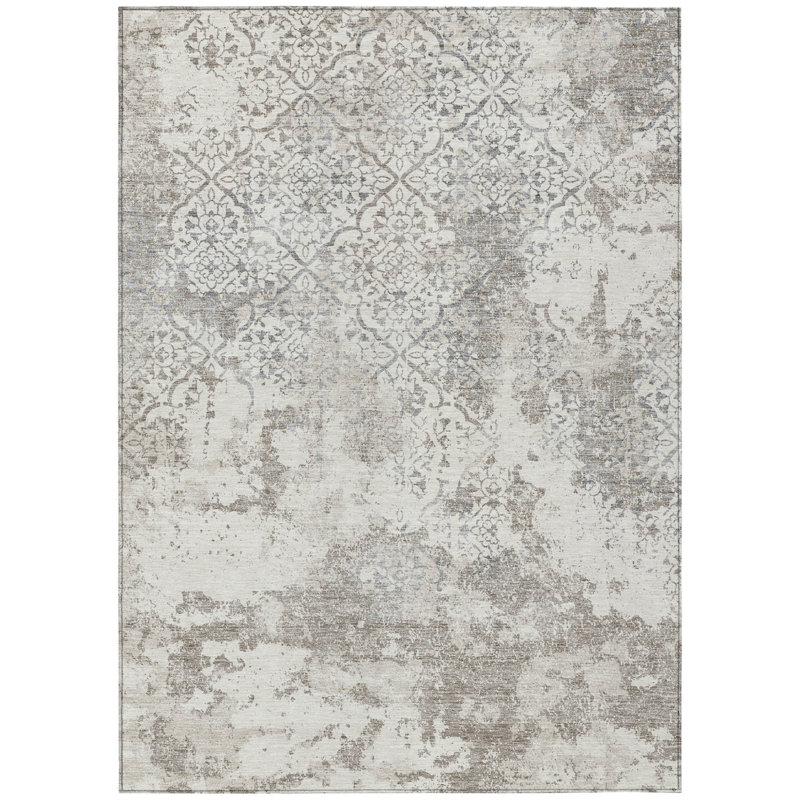 Tapis beige lavable intérieur / extérieur 3 pi x 5 pi