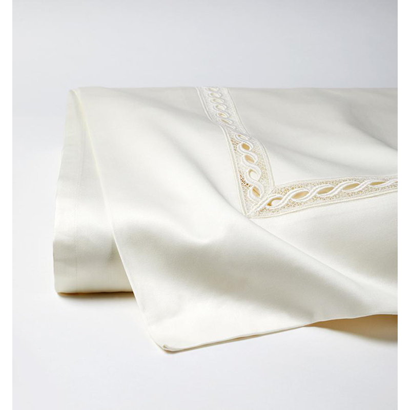 Millesimo Sateen Flat Sheet, Full/Queen, Ivory
