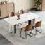 Ensemble de 4 chaises rétro en suède brun, tabourets de bar confortables pour les environnements de style industriel et rétro, 17,7 x 20,87 x 37 pouces