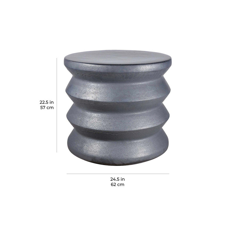 Table d'appoint en céramique Provence Signature, Brun pyrite