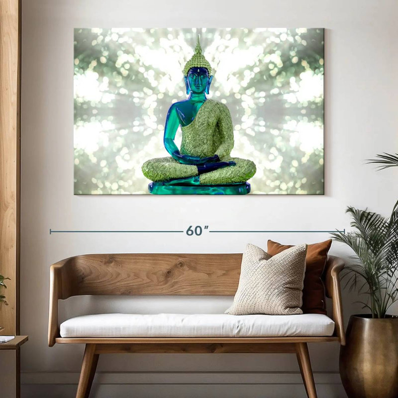 Leisha Emerald Buddha, 34" H x 51" W