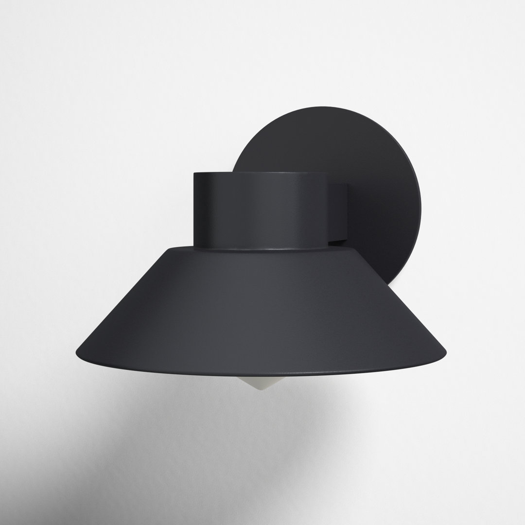 Erikson LED Frosted Outdoor Armed Sconce AllModern 